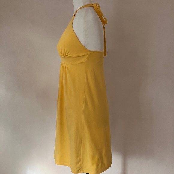 YELLOW HALTER-NECK DRESS - Picture 12 of 14